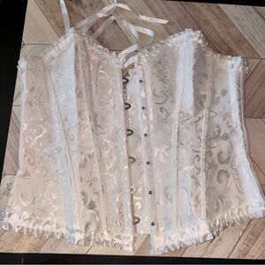 Elegant White Corset Top